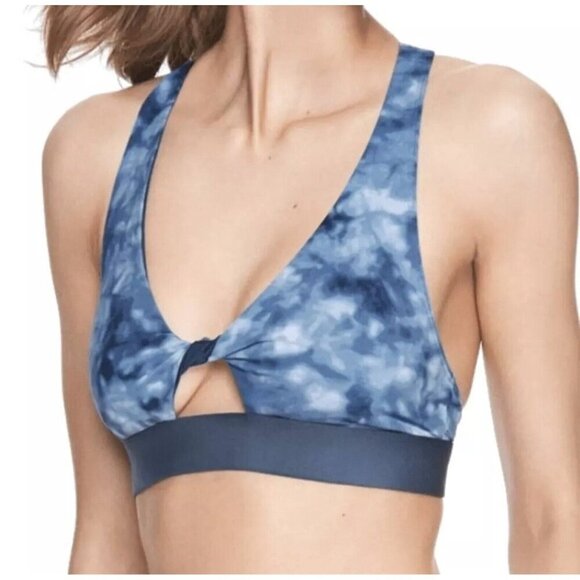 Victoria’s Secret PINK Blue Tie-Dye Sports Bra – Strappy Racerback – Size [S/M] - Picture 3 of 11